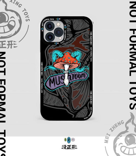 NotFormal Compact iPhone Case-Magic-mushroom-Clear Black