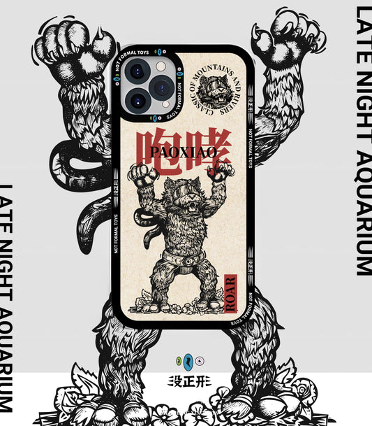 NotFormal Compact iPhone Case-Myth-Roar-Fat God-Clear Black